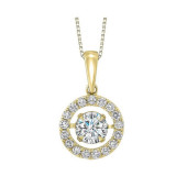 Gems One 14KT Yellow Gold & Diamond Rhythm Of Love Neckwear Pendant  - 3/4 ctw - ROL1039-4YC photo