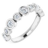 14K White 3/4 CTW Diamond Anniversary Band - 1236356033P photo