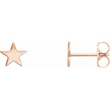 14K Rose Star Earrings - 86457602P photo