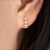 Gabriel & Co. 14k Yellow Gold Bujukan Diamond Huggie Earrings - EG13575Y45JJ photo 2