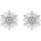 14K White 1 CTW Diamond Earrings - 86947600P photo 2