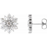14K White 1 CTW Diamond Earrings - 86947600P photo
