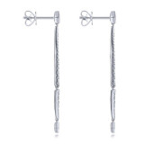 Gabriel & Co. 14k White Gold Kaslique Diamond Drop Earrings - EG13632W45JJ photo 3