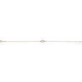 14K Rose Interlocking Circle Bracelet - BRC773103P photo 2