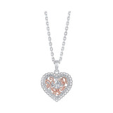 Gems One Silver Cubic Zirconia Pendant - PD10372-SSWP photo