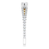 14K White & Yellow 1 CTW Diamond Anniversary Band - 1232156033P photo 4