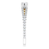 14K White & Yellow 1 CTW Diamond Anniversary Band - 1232156033P photo 4