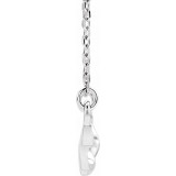 14K White Twisted Ribbon Bar 16-18 Necklace - 86645600P photo 2