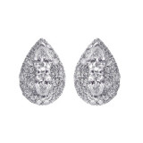 Gems One Silver Diamond (1/4Ctw) Earring - ER32626-SSDSC photo