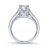Gabriel & Co. 14k White Gold Contemporary Straight Engagement Ring - ER12325R4W44JJ photo 2