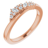 14K Rose 1/5 CTW Diamond Scattered Ring - 124133602P photo