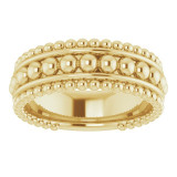 14K Yellow Beaded Ring - 51677102P photo 3