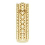 14K Yellow Beaded Ring - 51677102P photo 4