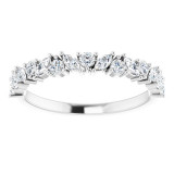 14K White 1/2 CTW Diamond Anniversary Band - 123609600P photo 3