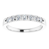 14K White 3/8 CTW Diamond Anniversary Band - 1238816012P photo 3