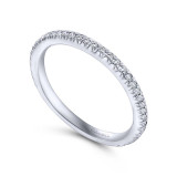 Gabriel & Co. 14k White Gold Contemporary Diamond Wedding Band - WB4181W44JJ photo 3