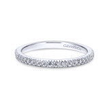 Gabriel & Co. 14k White Gold Contemporary Diamond Wedding Band - WB4181W44JJ photo