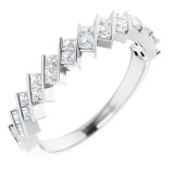 14K White 1/2 CTW Diamond Anniversary Band - 123611600P photo