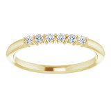 14K Yellow 1/8 CTW Diamond Stackable Ring - 123288601P photo 3