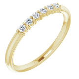 14K Yellow 1/8 CTW Diamond Stackable Ring - 123288601P photo
