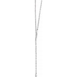 14K White 1/10 CTW Diamond Y 16-18 Necklace - 65284160002P photo 2