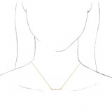 14K Yellow 1/4 CTW Diamond Bar 18 Necklace - 86887616P photo 3