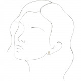 14K Yellow .06 CTW Diamond Single Initial E Earring - 867976021P photo 3