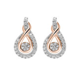 Gems One Mix Metal P-Gold Silver Diamond (1/5Ctw) Earring - ER10089-SGPSC photo