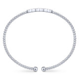 Gabriel & Co. 14k White Gold Bujukan Diamond Bangle Bracelet - BG4117-65W45JJ photo 3