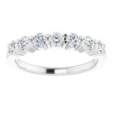 14K White 5/8 CTW Diamond Anniversary Band - 12284460005P photo 3