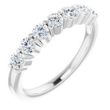 14K White 5/8 CTW Diamond Anniversary Band - 12284460005P photo