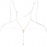 14K Yellow Geometric Y 16-18 Necklace - 65230360001P photo 3