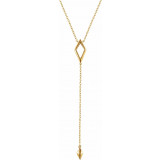 14K Yellow Geometric Y 16-18 Necklace - 65230360001P photo