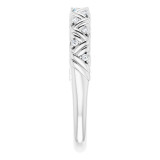 14K White .06 CTW Diamond Woven Anniversary Band - 123612600P photo 4