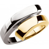 14K Yellow/White Bypass Ring - 50273267319P photo