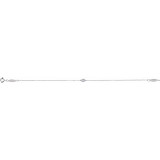 14K White .08 CT Diamond Bracelet - 65157660000P photo 2