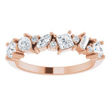 14K Rose 7/8 CTW Diamond Anniversary Band - 124090602P photo 3