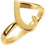 14K Yellow Freeform Ring - 558267955P photo