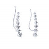 Gabriel & Co. 14k White Gold Lusso Diamond Stud Earrings - EG13180W45JJ photo 2