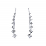 Gabriel & Co. 14k White Gold Lusso Diamond Stud Earrings - EG13180W45JJ photo