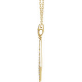 14K Yellow 1/4 CTW Diamond 18 Necklace - 65198060001P photo 2