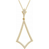 14K Yellow 1/4 CTW Diamond 18 Necklace - 65198060001P photo