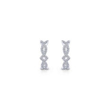 Gabriel & Co. 14k White Gold Kaslique Diamond Huggie Earrings - EG13458W45JJ photo 3