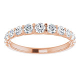 14K Rose 3/4 CTW Diamond Anniversary Band - 123897602P photo 3