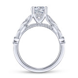 Gabriel & Co. 14k White Gold Victorian Split Shank Engagement Ring - ER13888R4W44JJ photo 2
