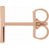 14K Rose Single Initial Y Earring - 86800247P photo 2