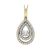 Gems One 14KT Yellow Gold & Diamond Rhythm Of Love Neckwear Pendant  - 3/8 ctw - ROL1017-4YC photo