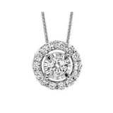Gems One 14Kt White Gold Diamond (3/4Ctw) Pendant - FP4153/70-4WC photo