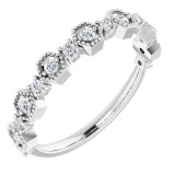 14K White 1/4 CTW Diamond Anniversary Band - 124109600P photo