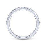 Gabriel & Co. 14k White Gold Contemporary Anniversary Wedding Band - WB13907S3W44JJ photo 2